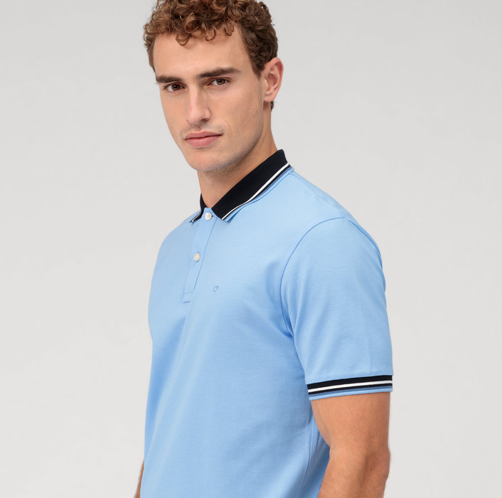 Olymp Polo celeste olymp regular fit cotone piqué Spedizione Gratuita