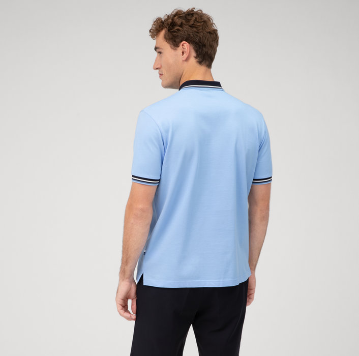 Olymp Polo celeste olymp regular fit cotone piqué Spedizione Gratuita