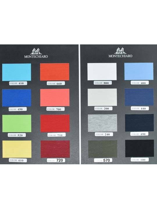 Montechiaro Polo zip montechiaro maniche corte in jersey filo di scozia con taschino Soddisfazione Garantita