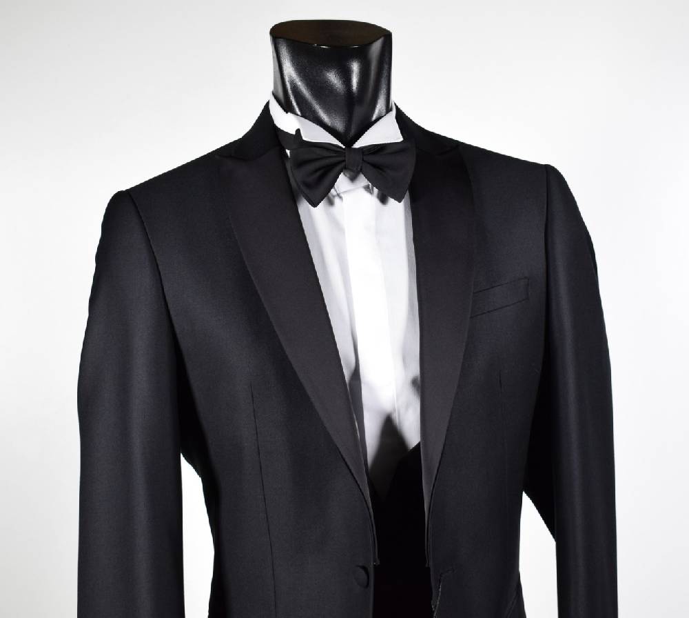 Musani Milano Cerimonia Smoking con panciotto nero slim fit musani cerimonia Economico