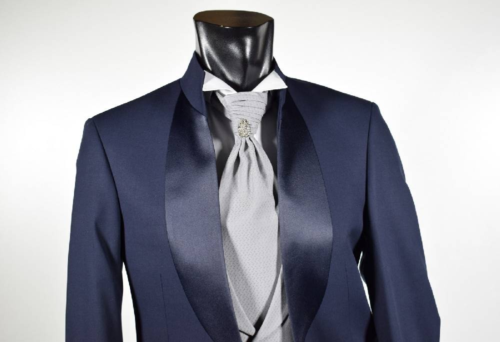 Musani Milano Cerimonia Abito musani cerimonia blu modello coreano slim fit Saldi