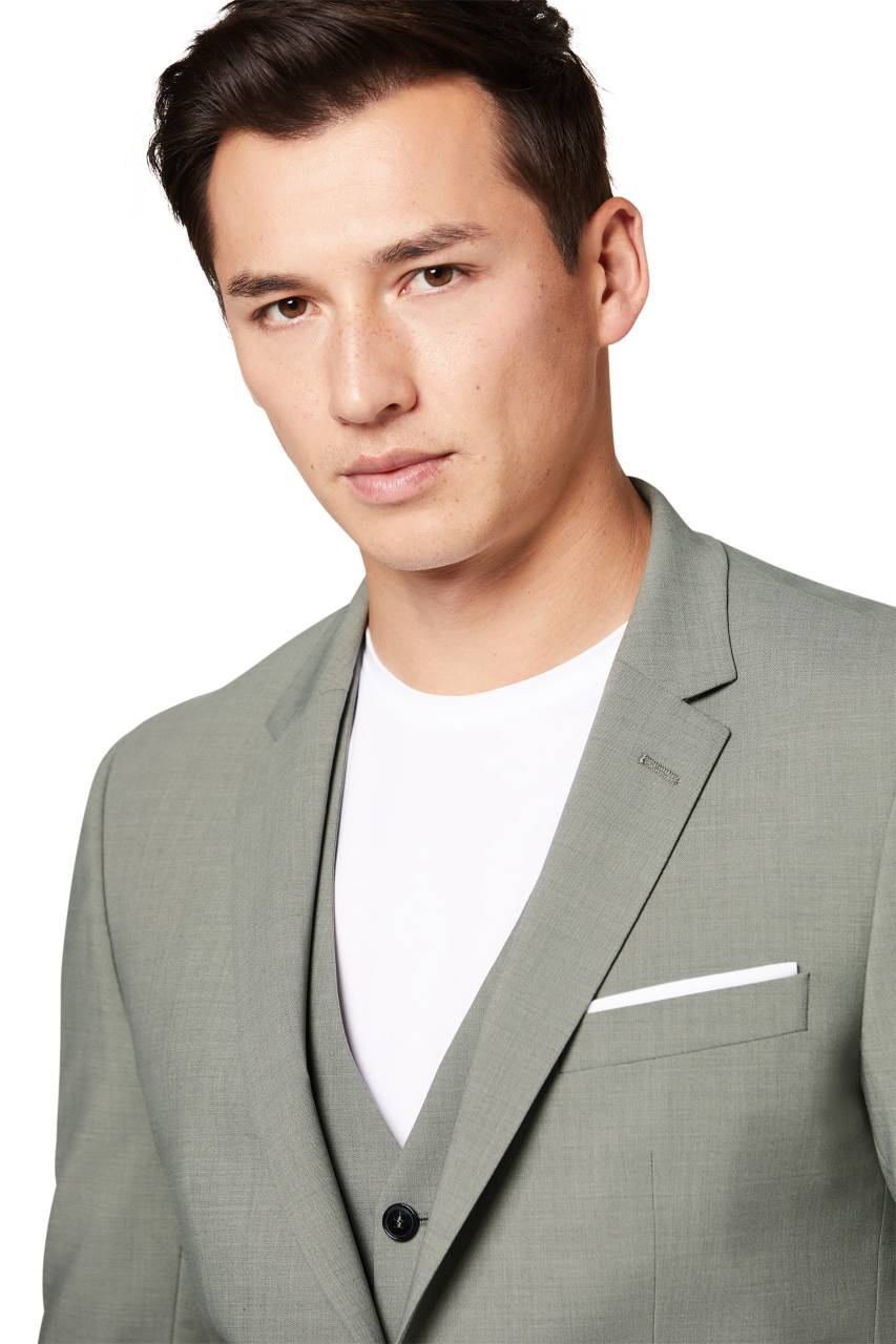 Digel Abito slim fit digel verde salvia misto lana bi-stretch Vendita