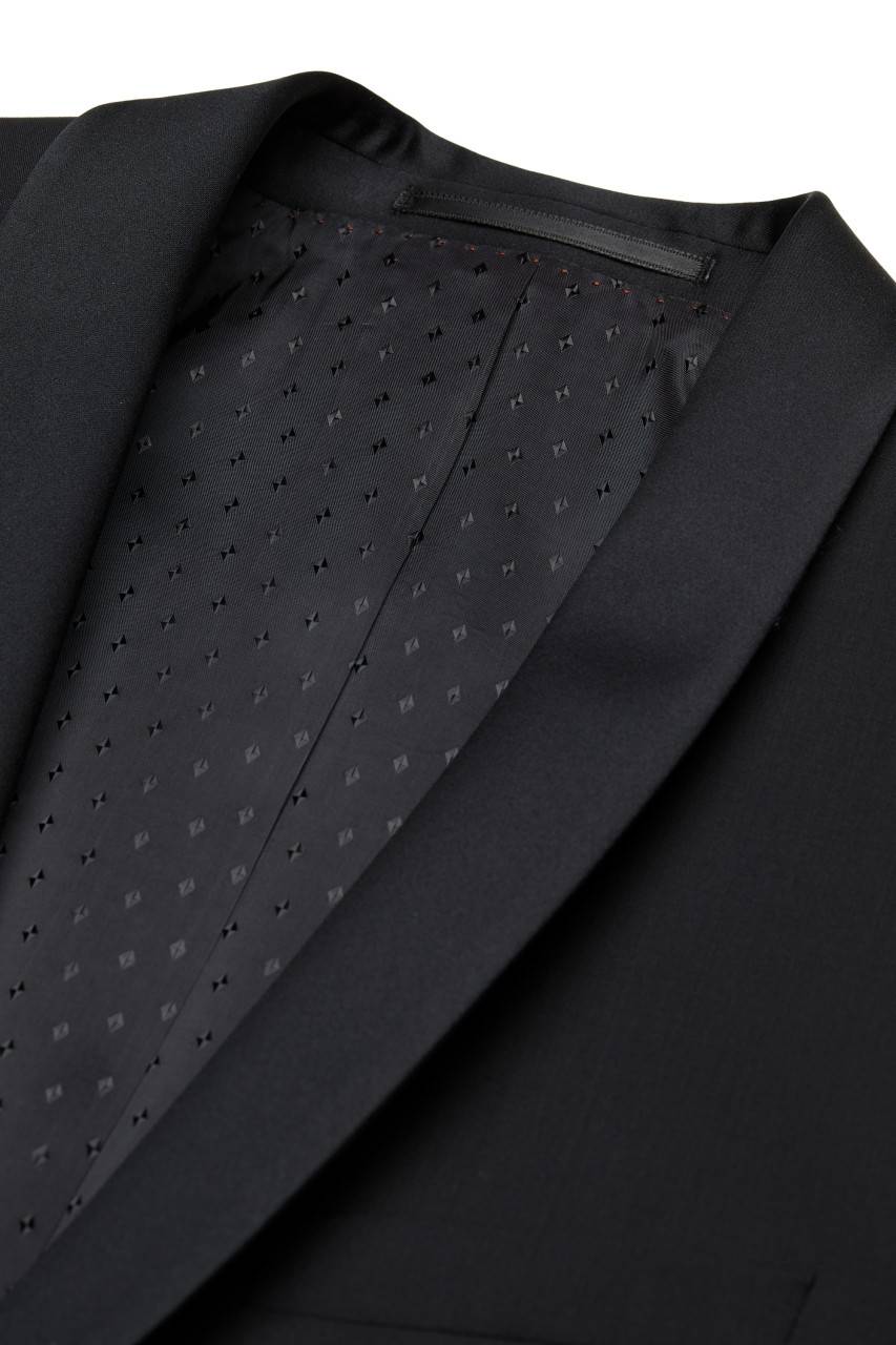 Digel Smoking nero da gala digel slim fit in fresco lana natural stretch Negozi Online
