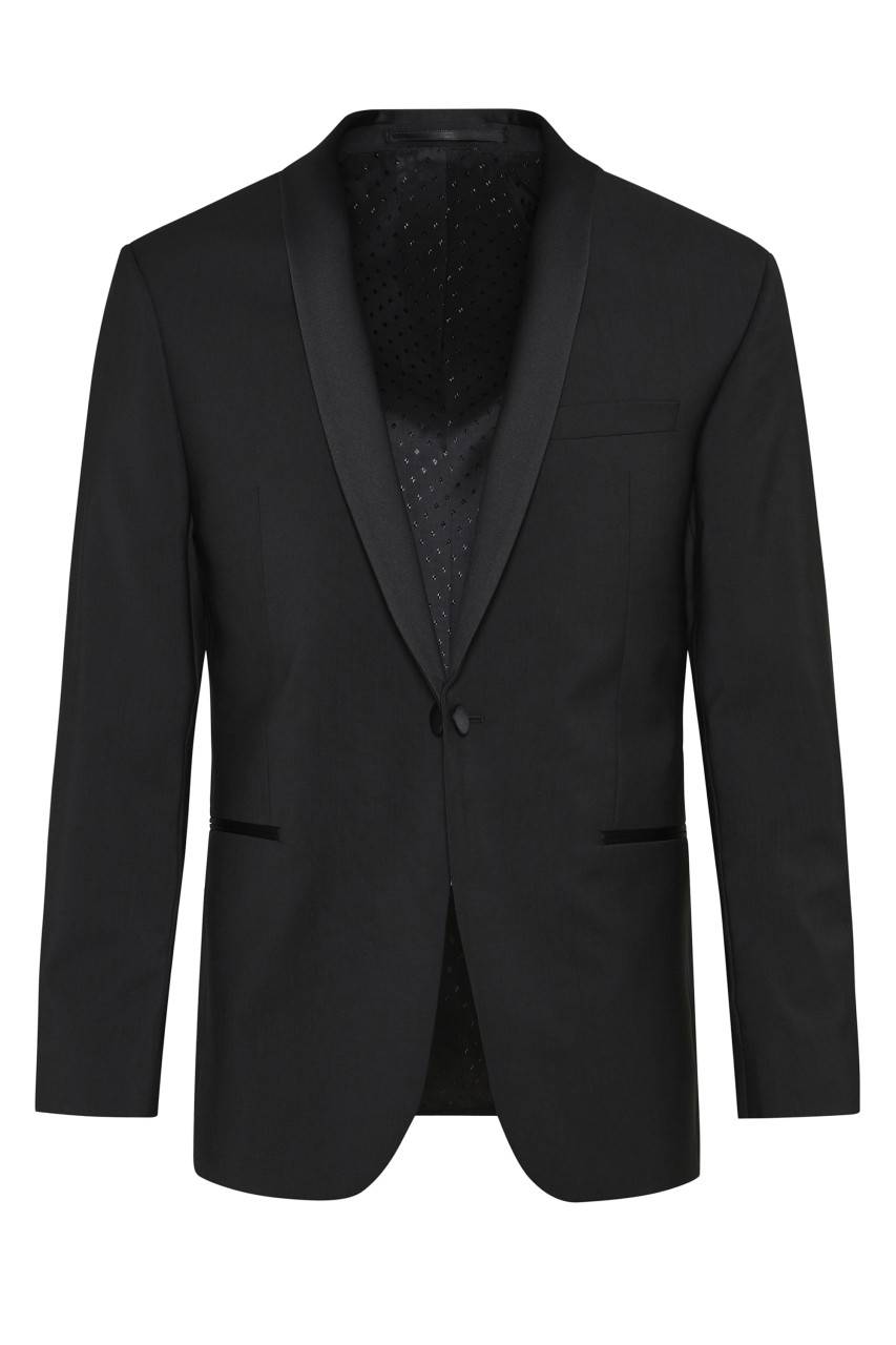Digel Smoking nero da gala digel slim fit in fresco lana natural stretch Negozi Online