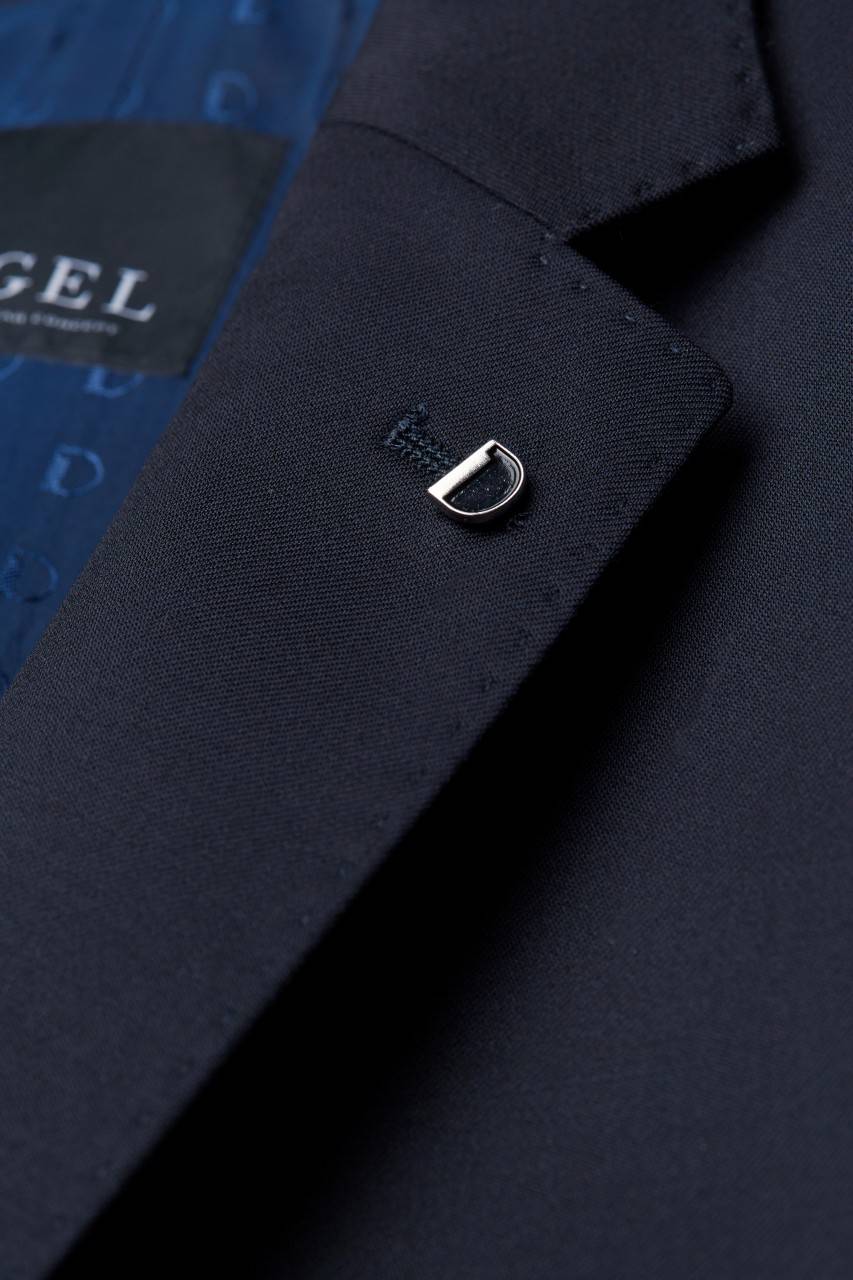 Digel Abito blu scuro digel drop quattro corto in lana reda super 110's Promozione Limitata