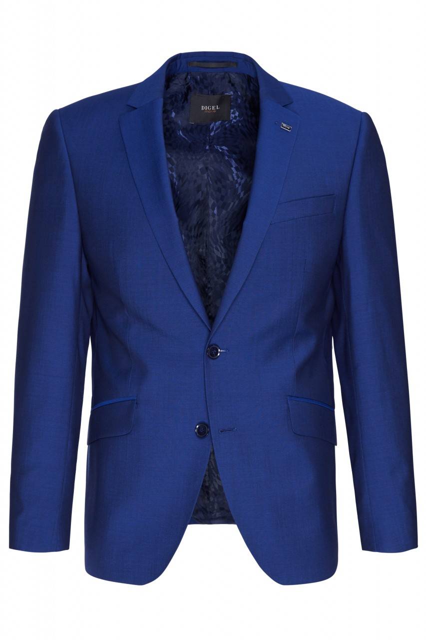 Digel Abito digel drop quattro corto slim fit blu marine lana marzotto super 100's