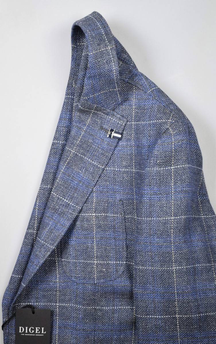 Digel Giacca in lana e lino digel sfoderata drop sei modern fit Nuova
