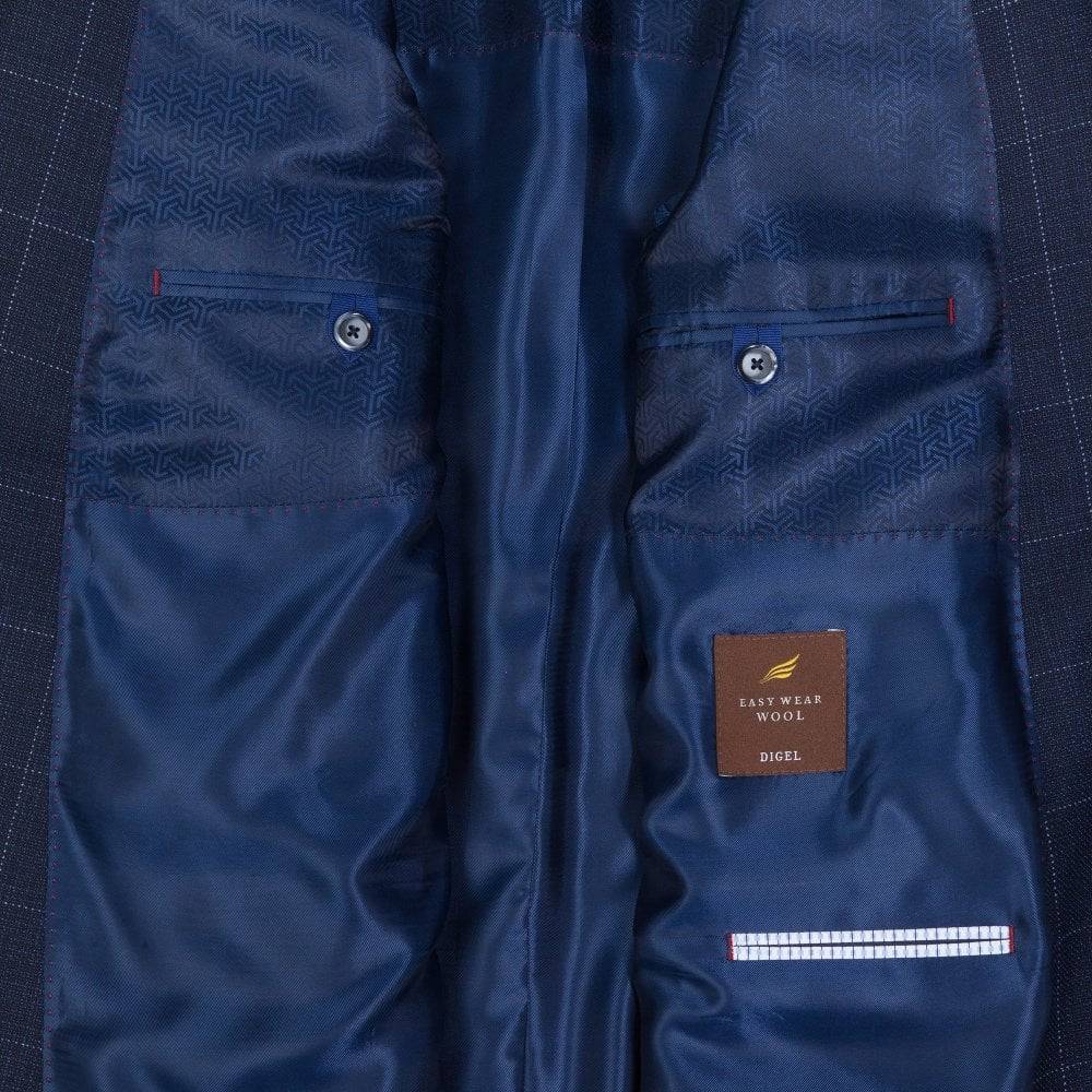 Digel Giacca blu a quadri digel drop quattro corto 2025