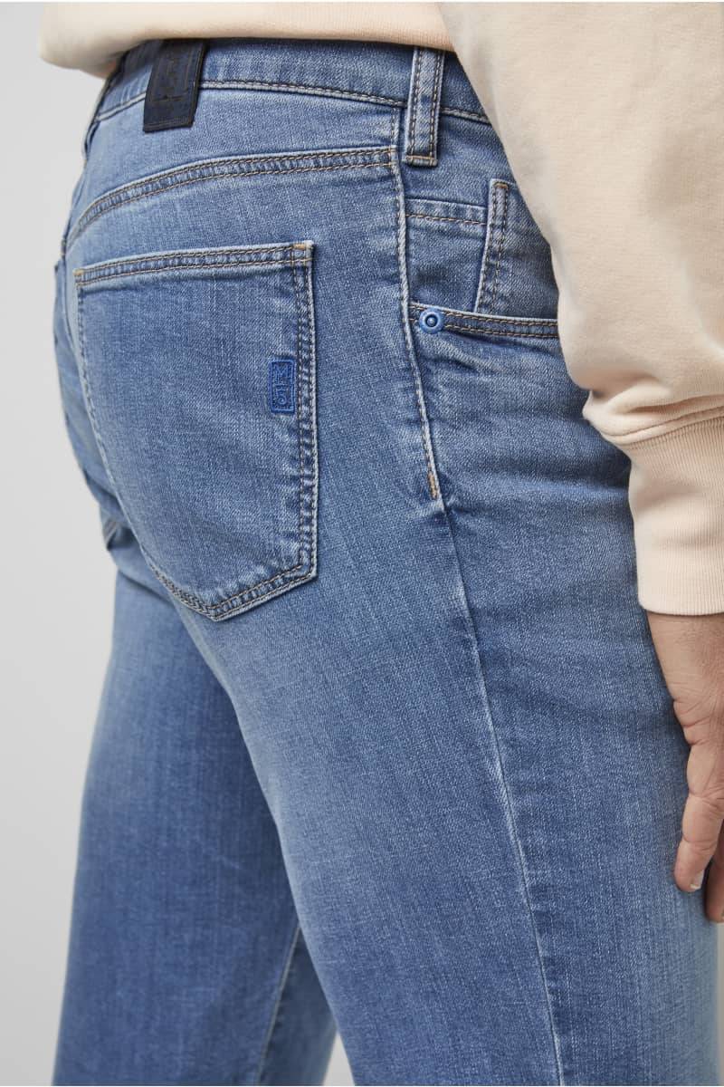 Meyer Jeans slim fit denim chiaro stone washed m5 by meyer Vendita Calda