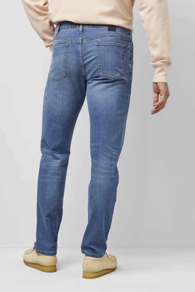 Meyer Jeans slim fit denim chiaro stone washed m5 by meyer Vendita Calda
