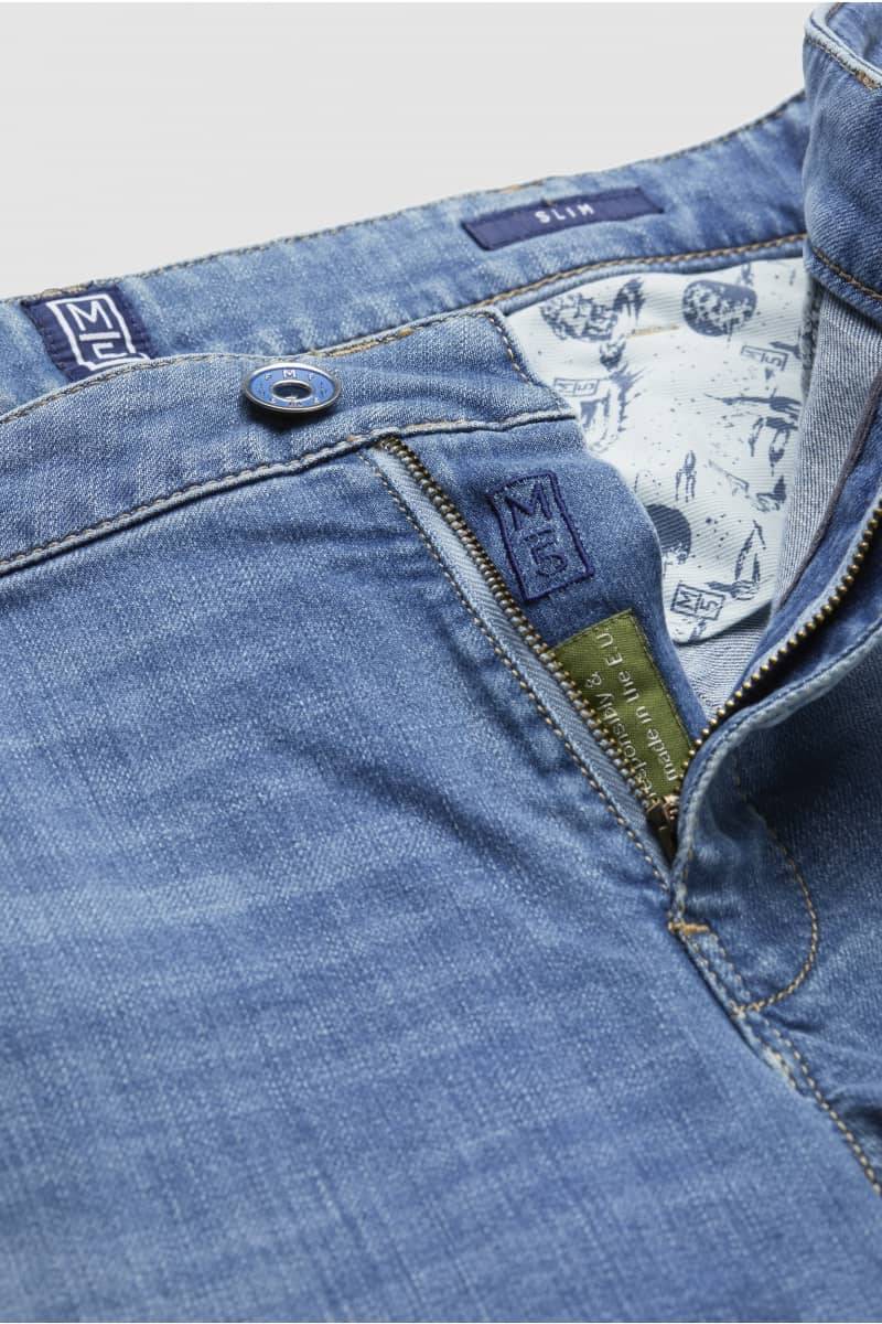 Meyer Jeans slim fit denim chiaro stone washed m5 by meyer Vendita Calda