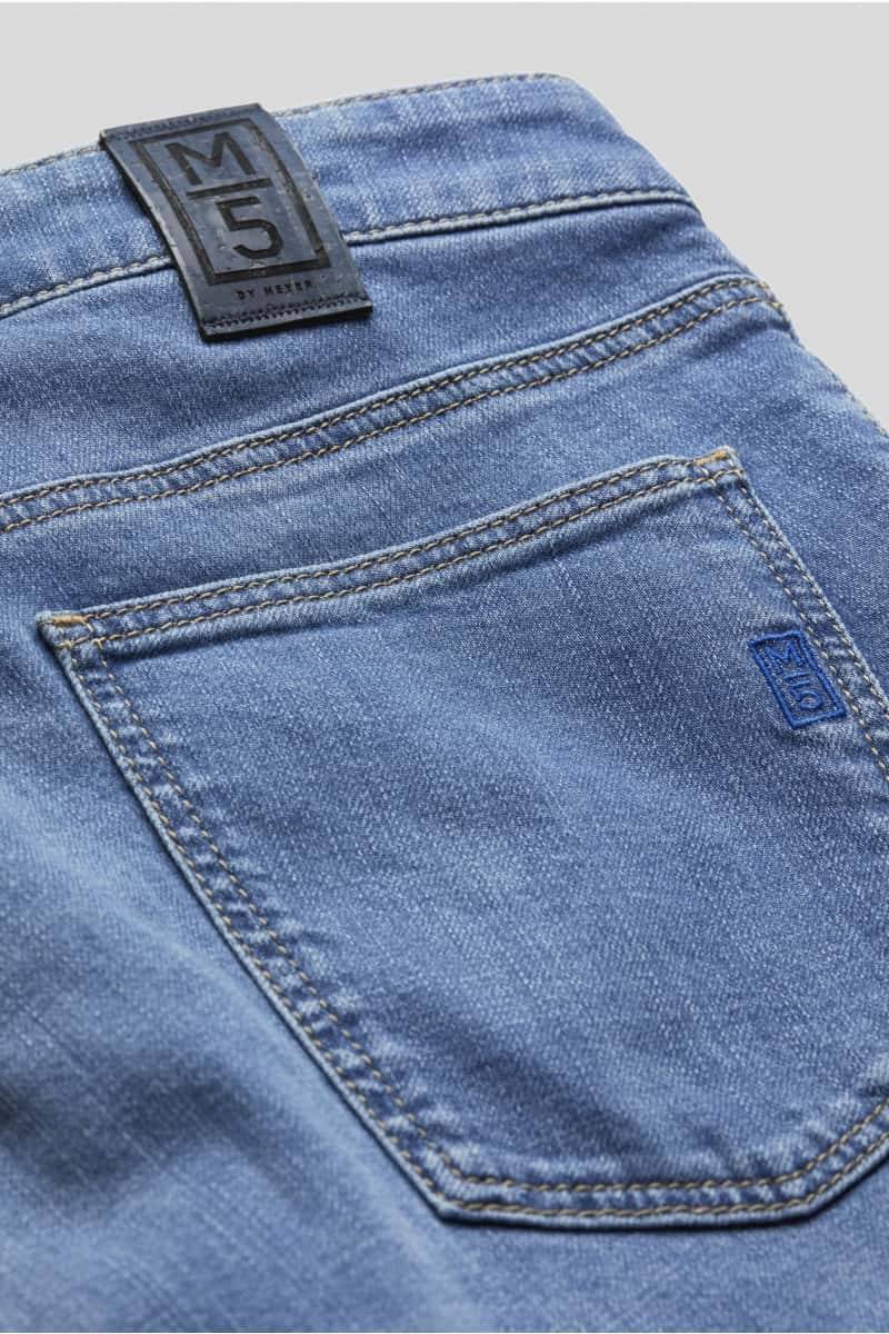 Meyer Jeans slim fit denim chiaro stone washed m5 by meyer Vendita Calda