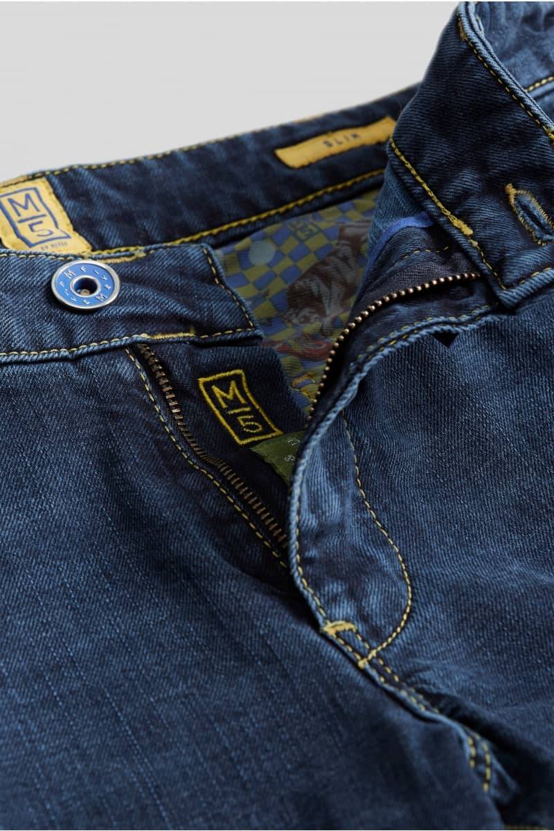 Meyer Jeans slim fit blu stone washed m5 by meyer Saldi Di Fabbrica