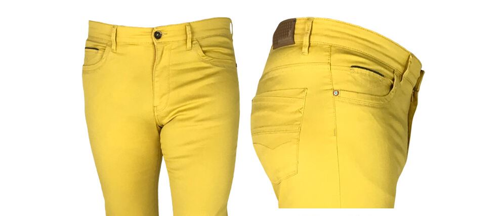 Sea Barrier Jeans cinque tasche beige in cotone stretch modern fit Grande vendita
