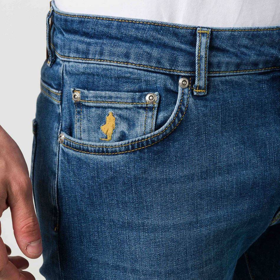 MCS Jeans mcs regular fit denim stretch lavaggio medio In Linea