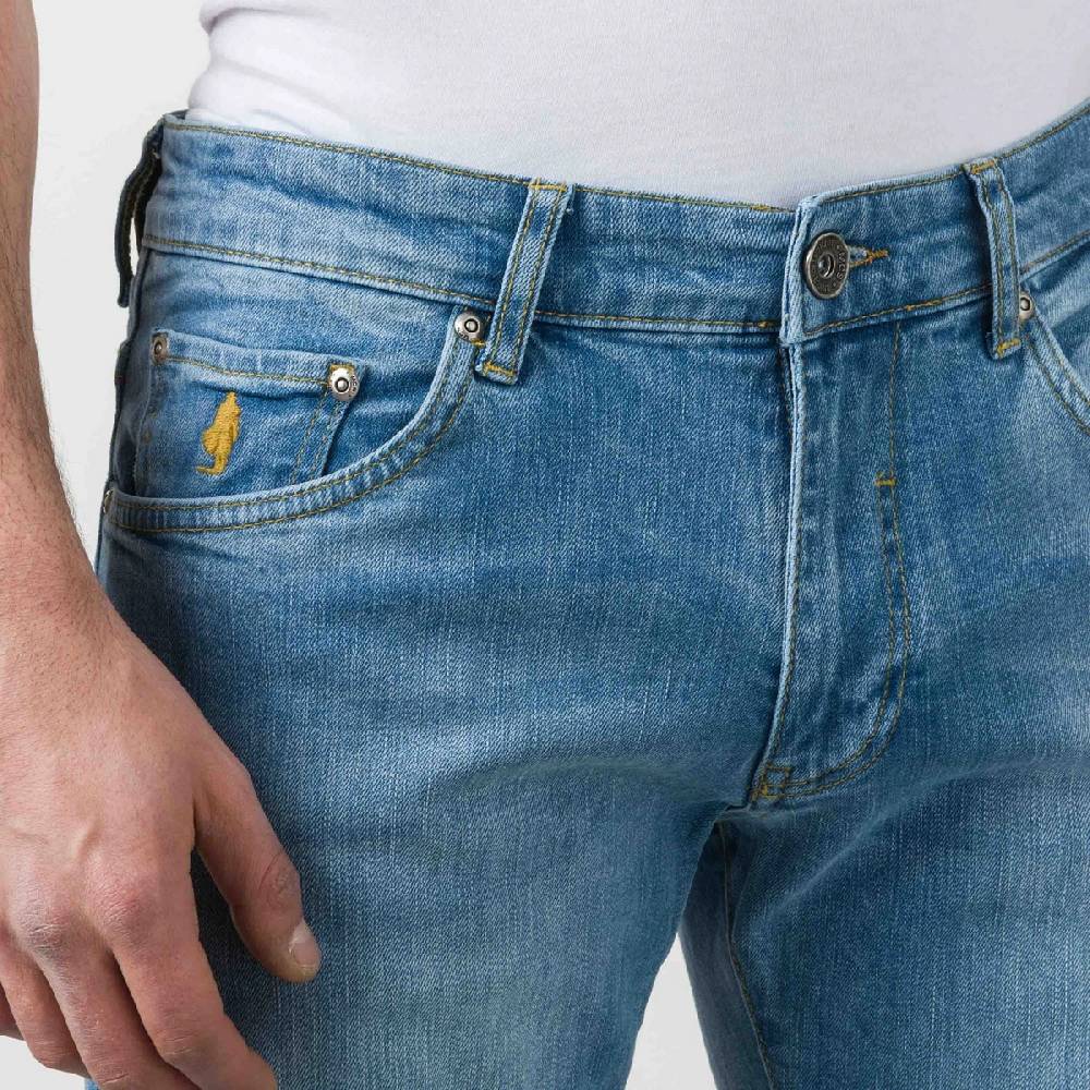 MCS Jeans mcs regular fit denim chiaro stretch Nuovo