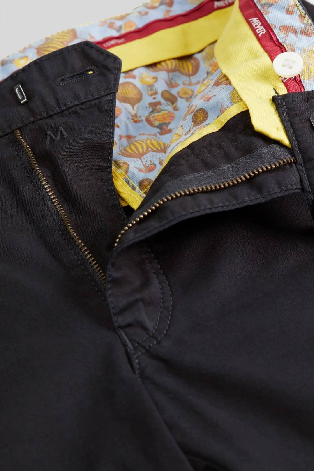 Meyer Pantalone nero meyer cotone bio stretch modern fit Offerta natalizia