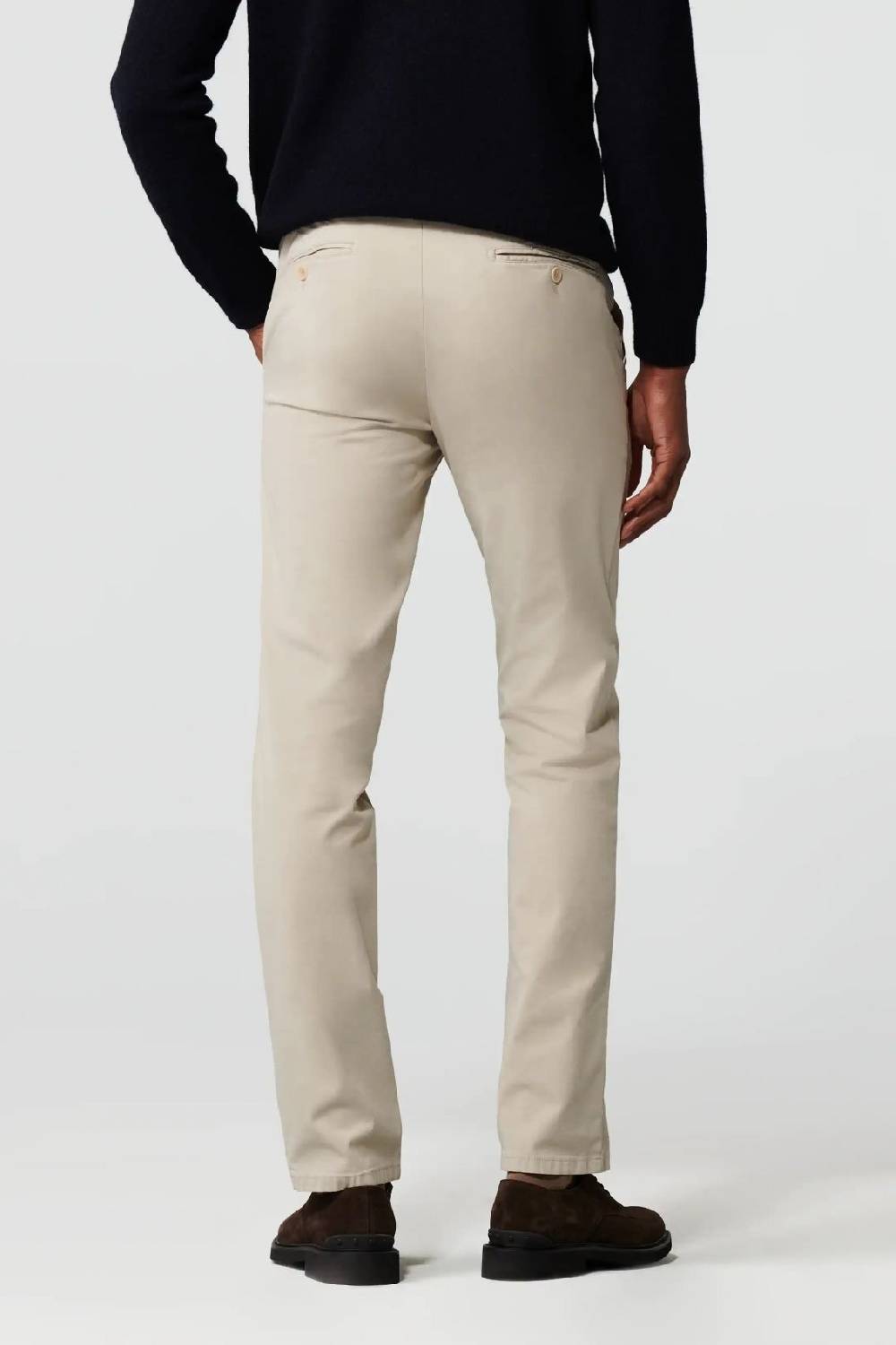 Meyer Pantalone beige meyer cotone bio stretch modern fit Offerta per la Festa della Mamma
