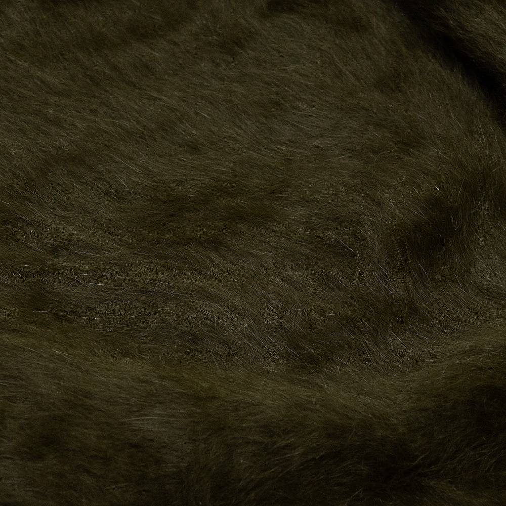 Reinhard Plank CUFFIA ANGORA VERDE SCURO Vendita Calda