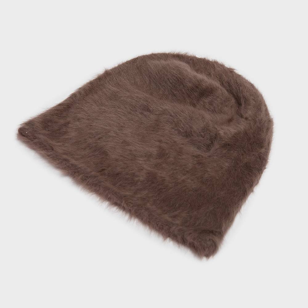 Reinhard Plank CUFFIA ANGORA TAUPE Vendita Economica