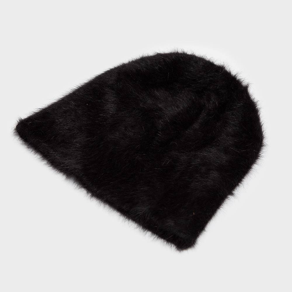 Reinhard Plank CUFFIA ANGORA NERA Saldi Di Fabbrica