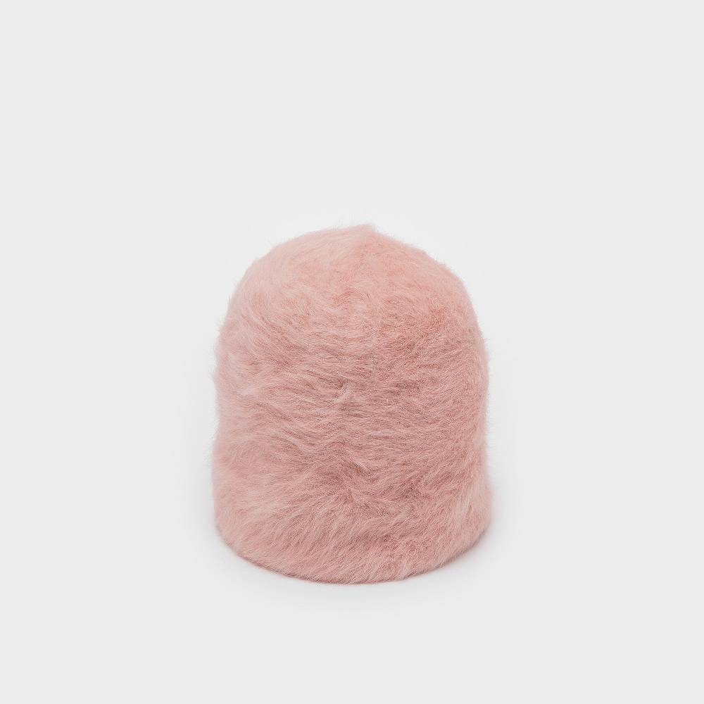 Reinhard Plank CUFFIA ANGORA ROSA ANTICO Negozio