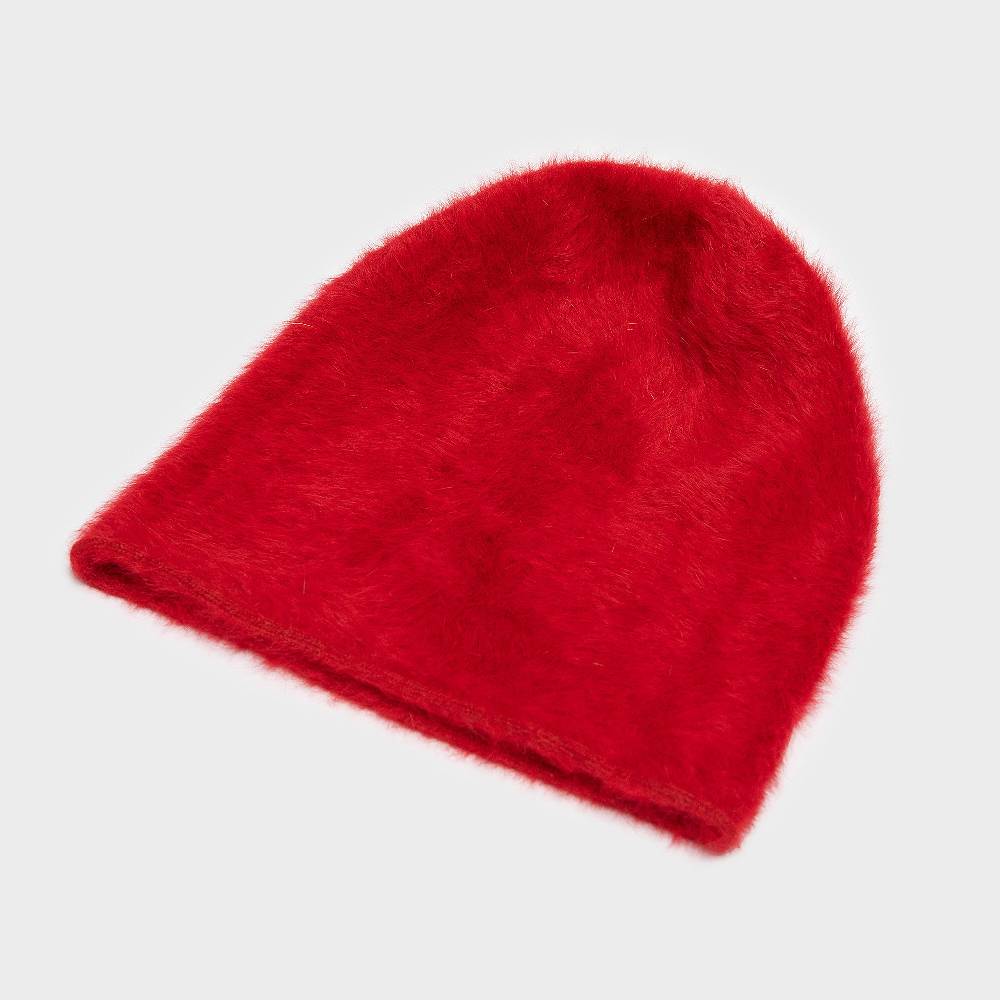 Reinhard Plank CUFFIA ANGORA ROSSA In Saldo