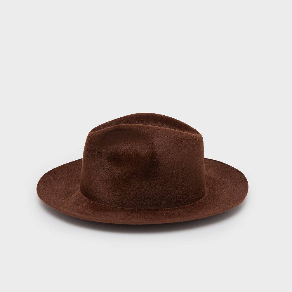 Reinhard Plank BONCIA LAPIN VELOUR CIOCCOLATO Nuovo