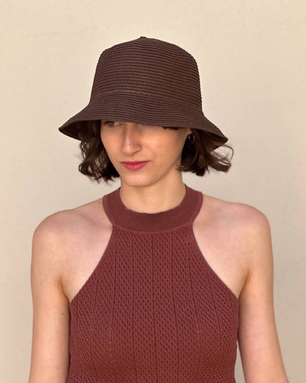 Reinhard Plank BUCKET STRAW T BROWN Affare Del Giorno