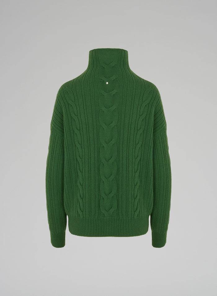 Lorena Antoniazzi MAGLIA COLLO ALTO A TRECCE Fino Al -60%