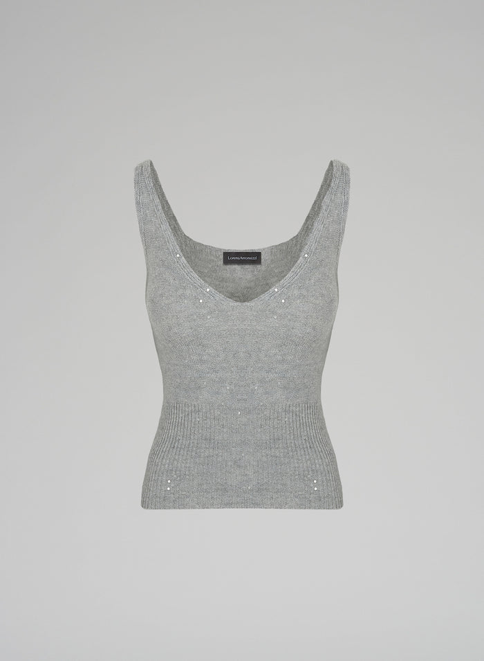 Lorena Antoniazzi TOP IN MAGLIA Offerta