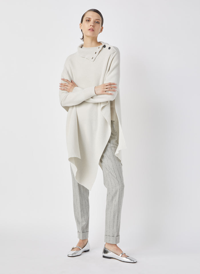 Lorena Antoniazzi MANTELLA IN CASHMERE Vendita Calda