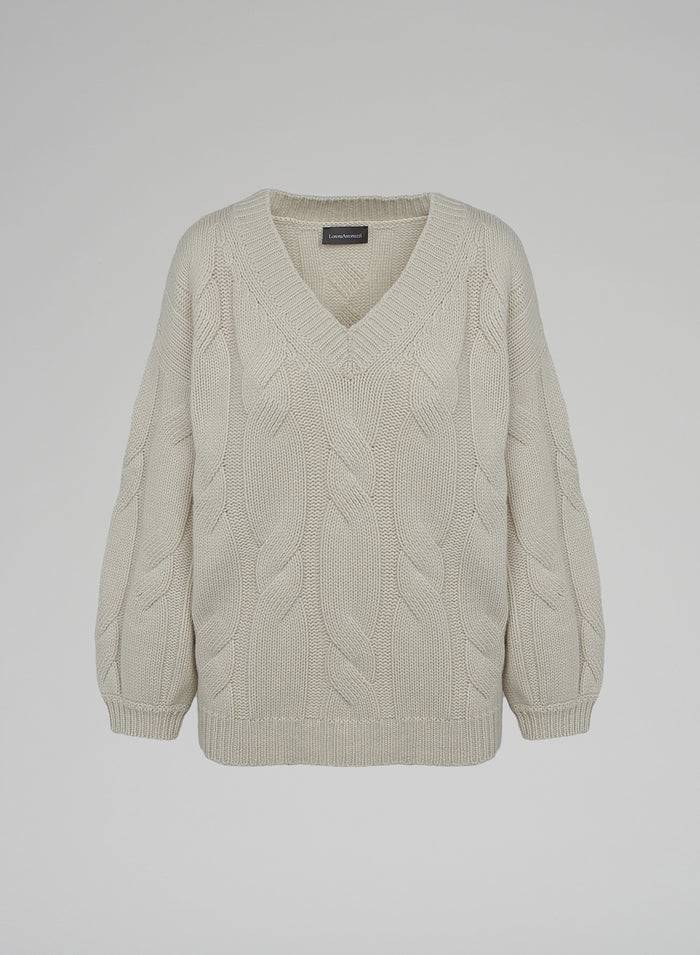 Lorena Antoniazzi MAGLIA IN LANA, CASHMERE E SETA Nuova