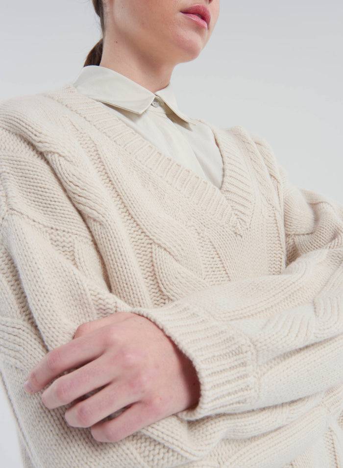 Lorena Antoniazzi MAGLIA IN LANA, CASHMERE E SETA Nuova