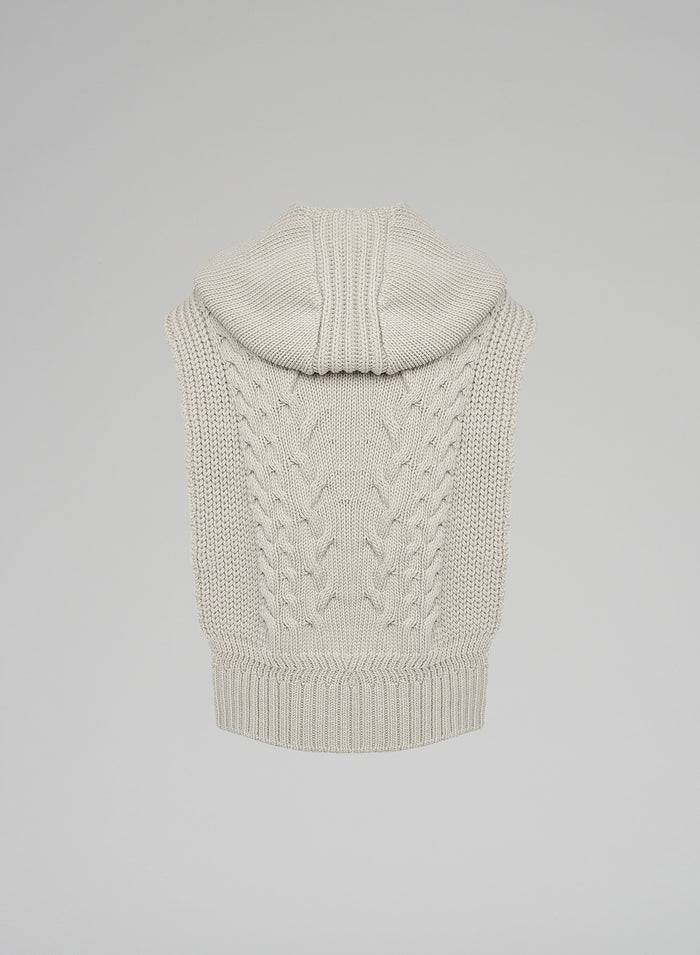 Lorena Antoniazzi GILET IN MAGLIA A TRECCIA SCOLPITA 2025