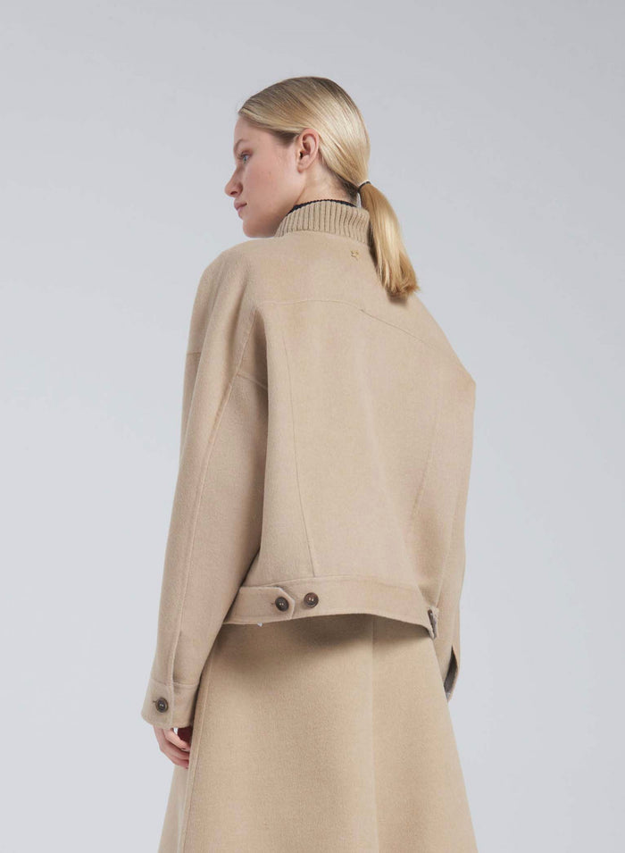 Lorena Antoniazzi BOMBER IN LANA E ANGORA Sottocosto