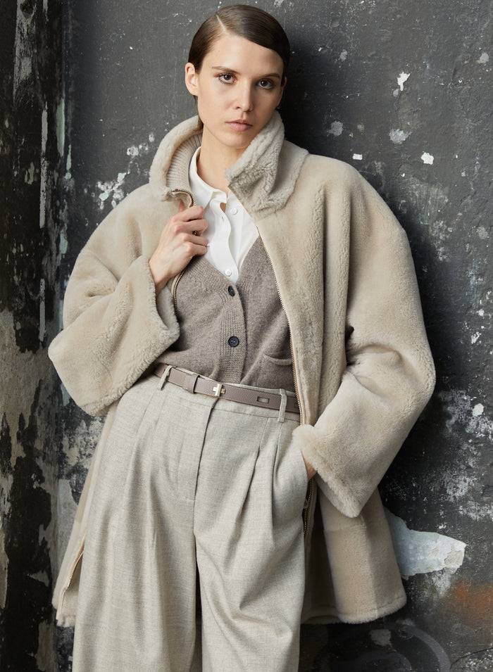 Lorena Antoniazzi CAPPOTTO IN MONTONE Economico