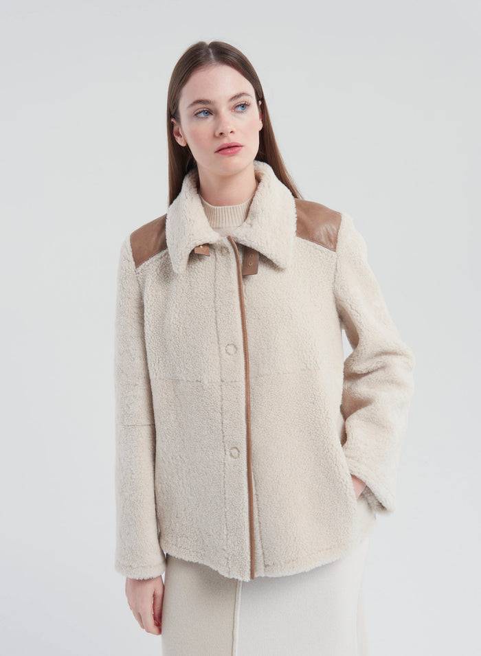Lorena Antoniazzi CAPPOTTO IN MONTONE Saldi