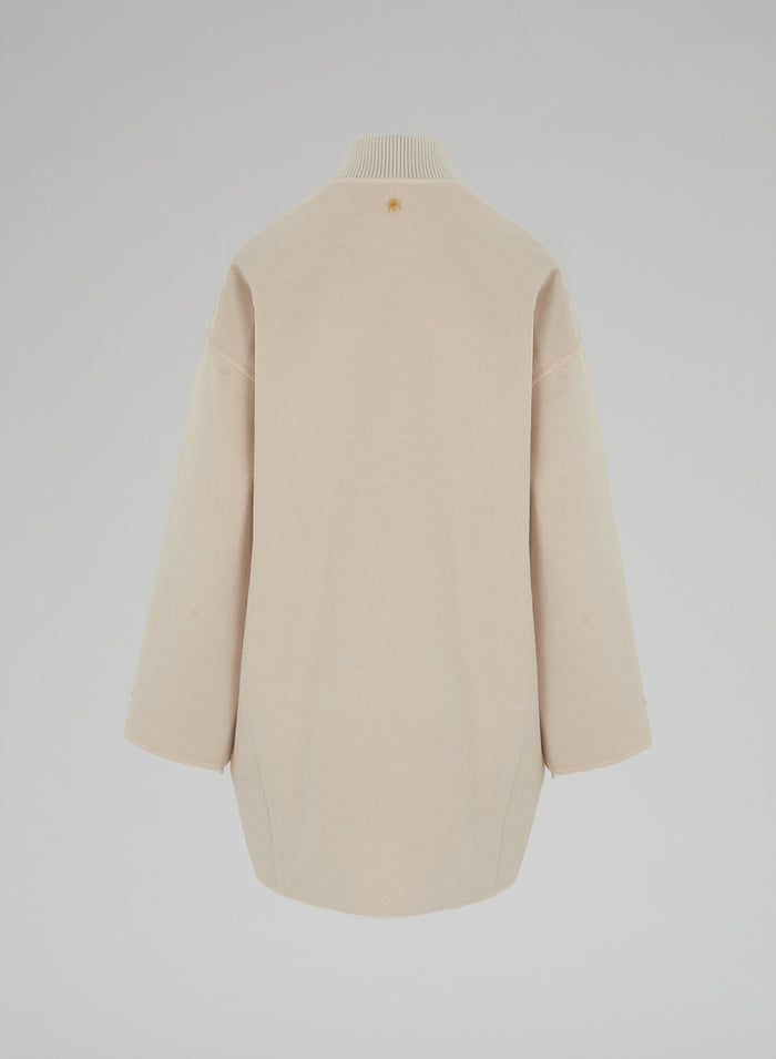 Lorena Antoniazzi CAPPOTTO IN LANA E ANGORA Nuovo