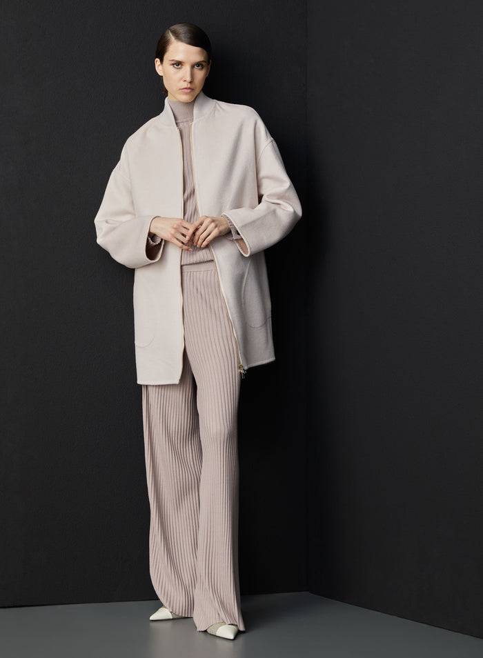 Lorena Antoniazzi CAPPOTTO IN LANA E ANGORA Nuovo