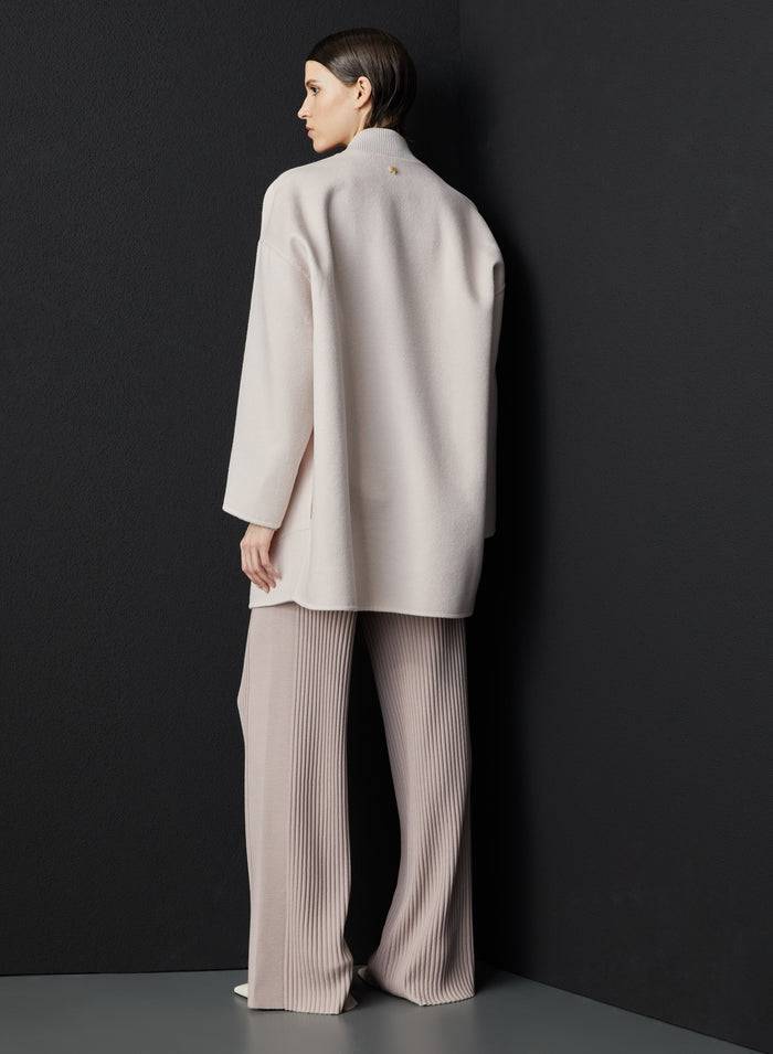 Lorena Antoniazzi CAPPOTTO IN LANA E ANGORA Nuovo