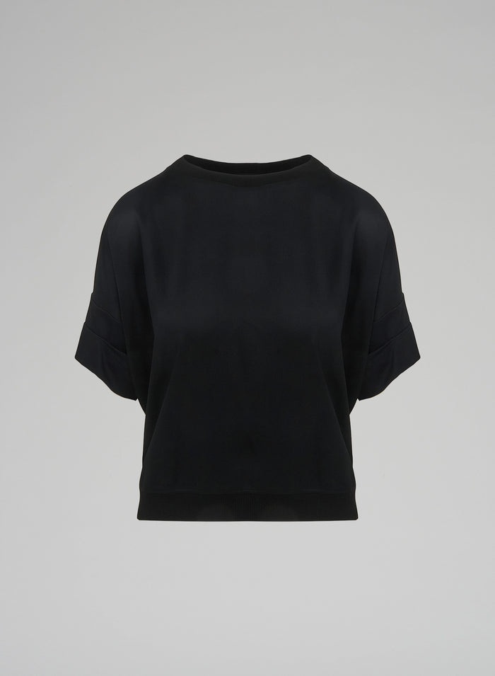Lorena Antoniazzi T-SHIRT IN TWILL DI SETA Presa