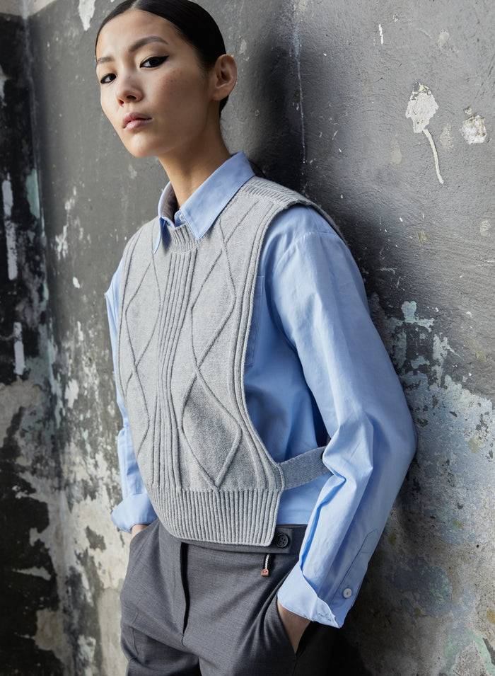 Lorena Antoniazzi CAMICIA IN COTONE OXFORD In Vendita