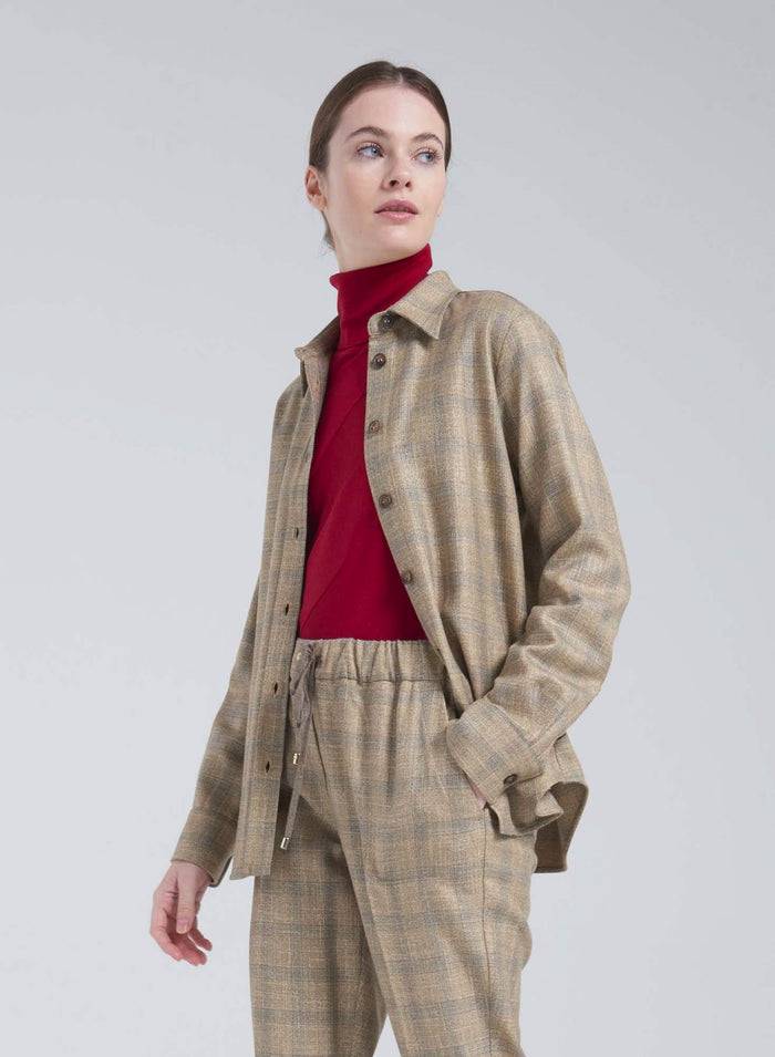 Lorena Antoniazzi CAMICIA IN LANA E VISCOSA Hotsell