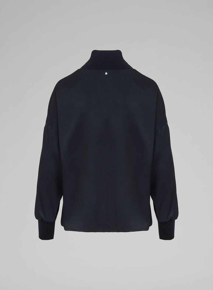 Lorena Antoniazzi BLUSA IN TWILL DI SETA Negozio