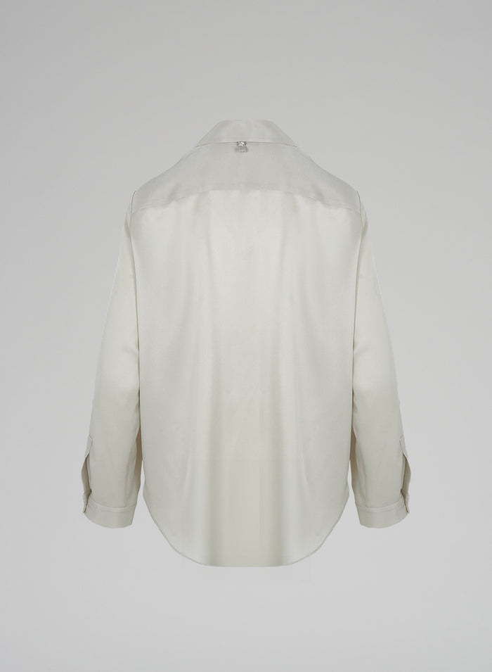 Lorena Antoniazzi BLUSA IN TWILL DI SETA Moda