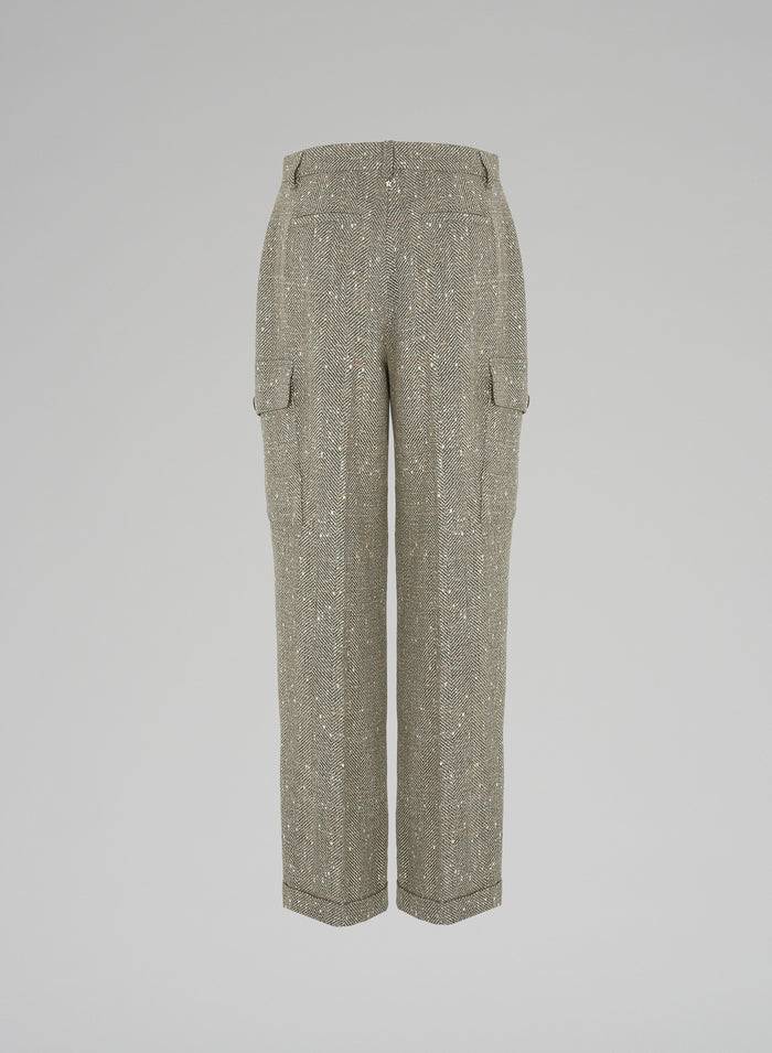 Lorena Antoniazzi PANTALONI IN CHEVRON DI LANA Promozione