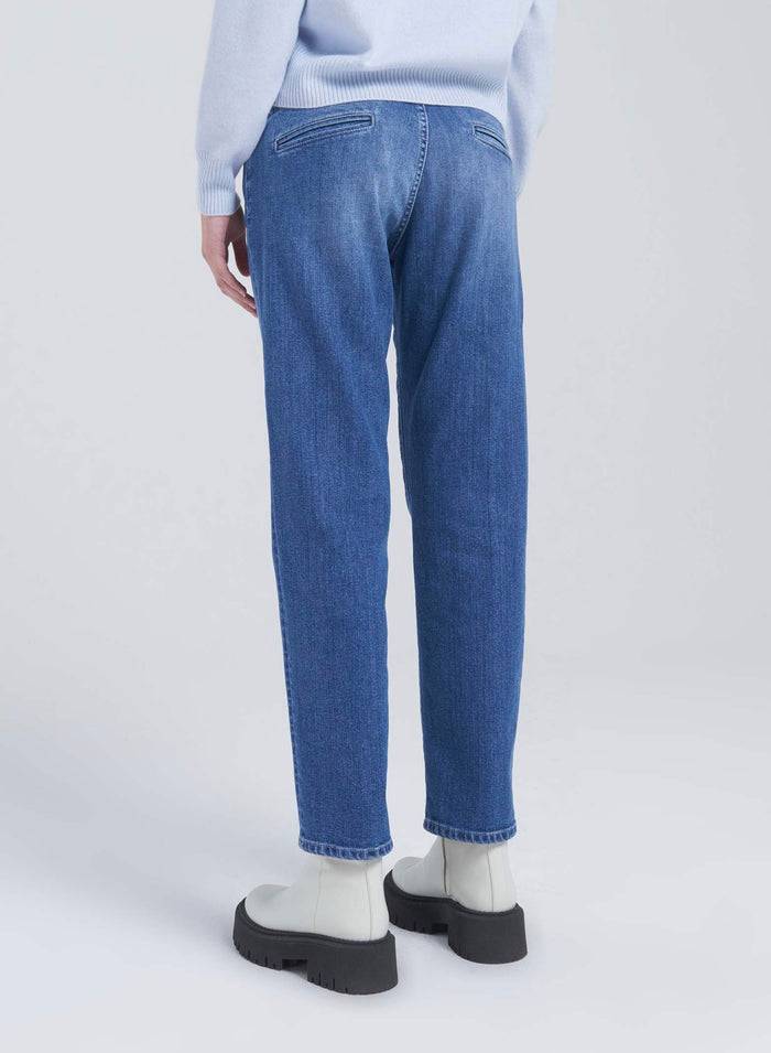 Lorena Antoniazzi PANTALONI DRITTI IN DENIM Negozi Online