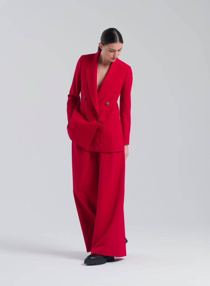 Lorena Antoniazzi PANTALONI PALAZZO IN LANA STRETCH Convenienza