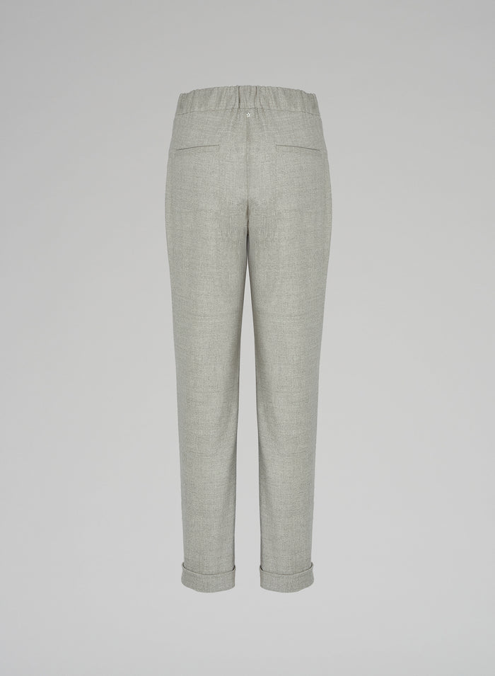 Lorena Antoniazzi JOGGERS IN FLANELLA Sconto